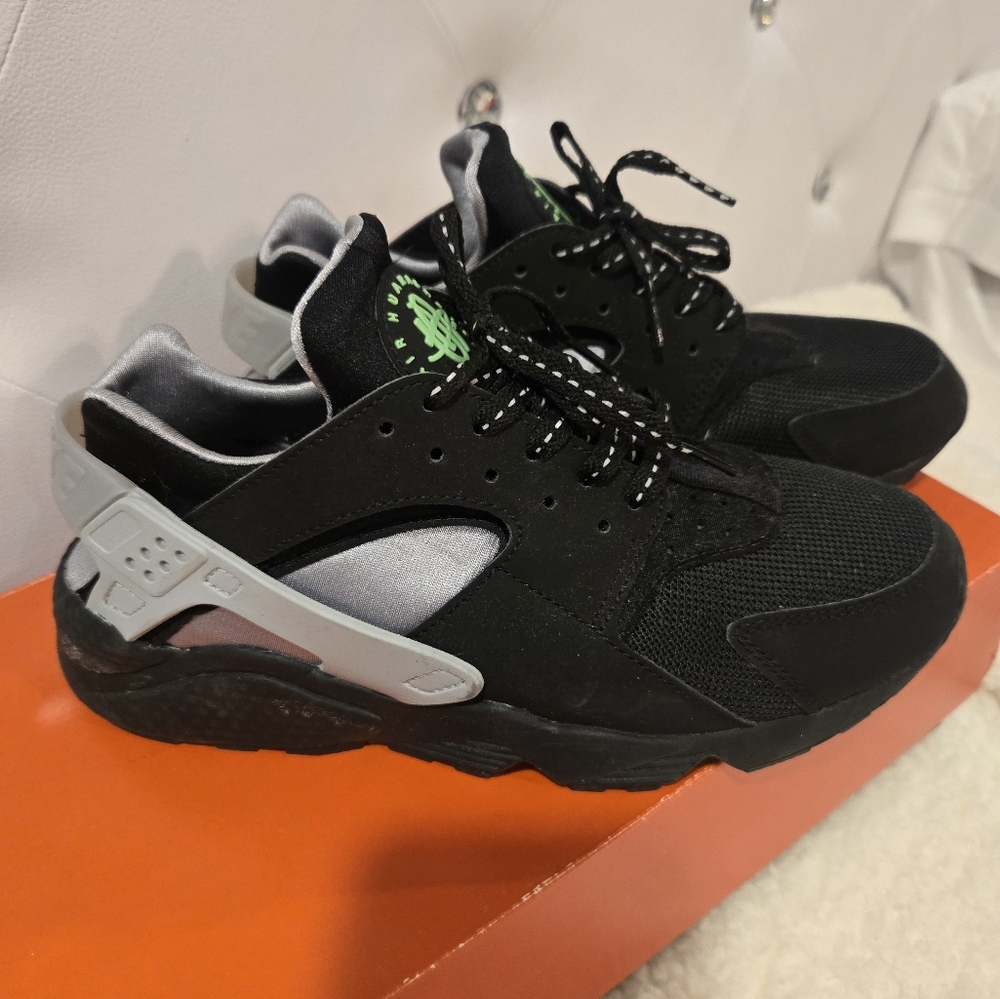 Black and Gray Athletic Sneakers